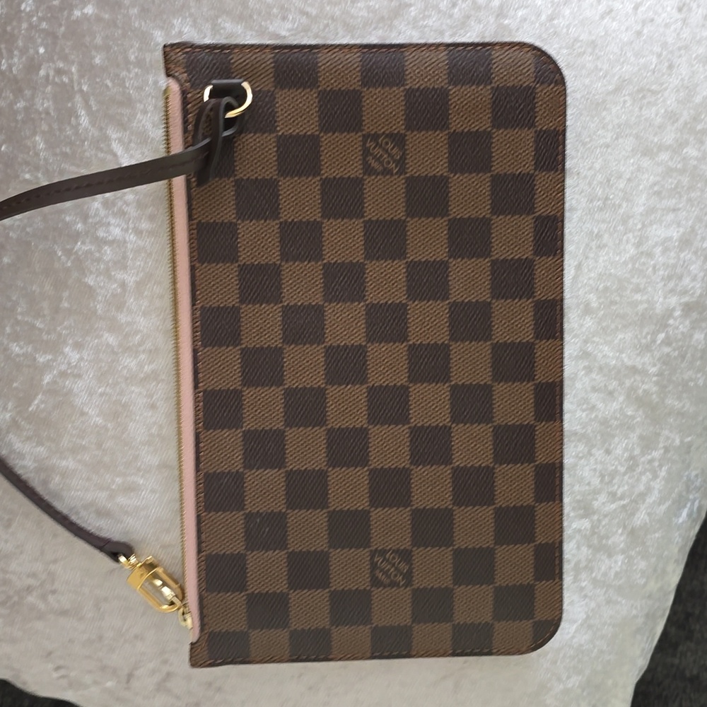 Louis Vuitton Brown Checkered Clutch - Picture 2 of 3